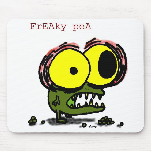 Freaky Pea Mousepad (Front)