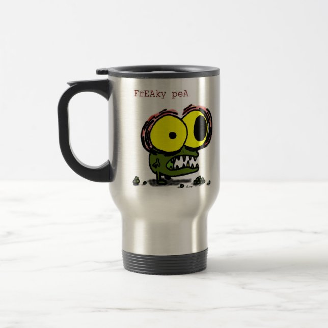 Freaky Pea Travel Mug (Left)