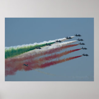 Frecce Tricolori Poster Print