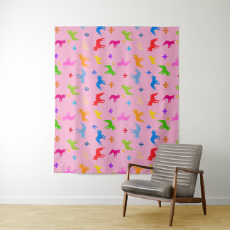 Freches Frenchie Muster Tapestry