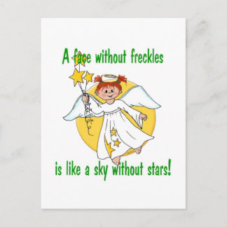 Freckled Face Angel Postcard