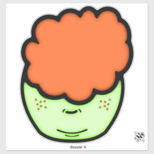 Freckled ginger kid (funny cartoon like sketch) v1