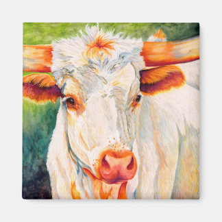 Freckles - Longhorn Heifer Cow Magnet