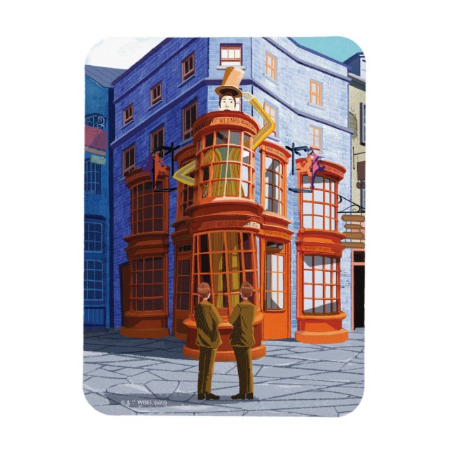 Fred and George at Weasley's Wizard Wheezes Magnet (Vertical)