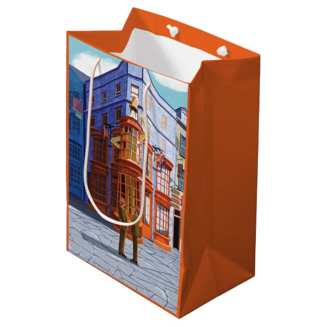 Fred and George at Weasley's Wizard Wheezes Medium Gift Bag (Front Angled)