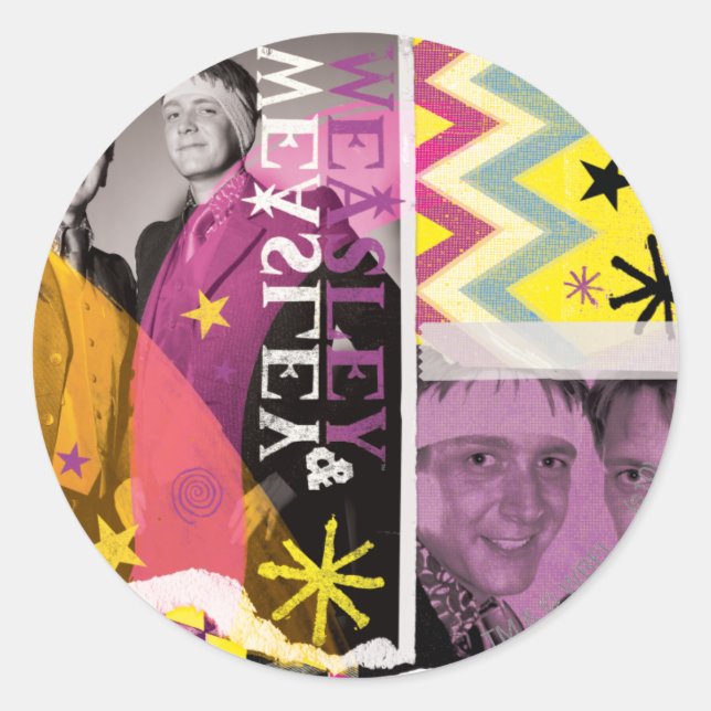 Fred and George Weasley Classic Round Sticker (Front)
