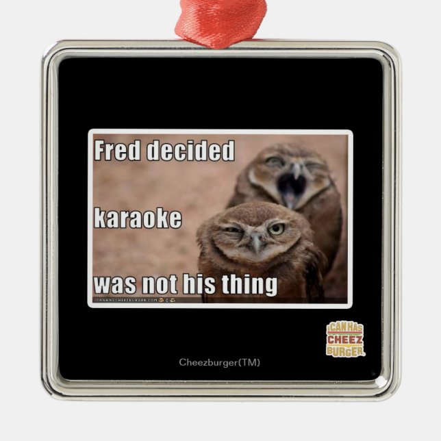 Fred decided metal tree decoration (Front)