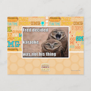 Fred decided postcard