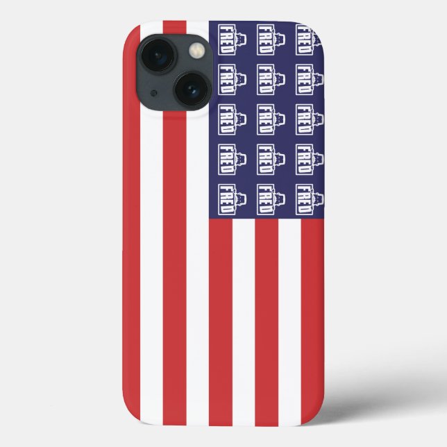Fred Flag Case-Mate iPhone Case (Back)