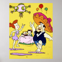 Fred Flintstone Wilma Barney and Betty Fiesta