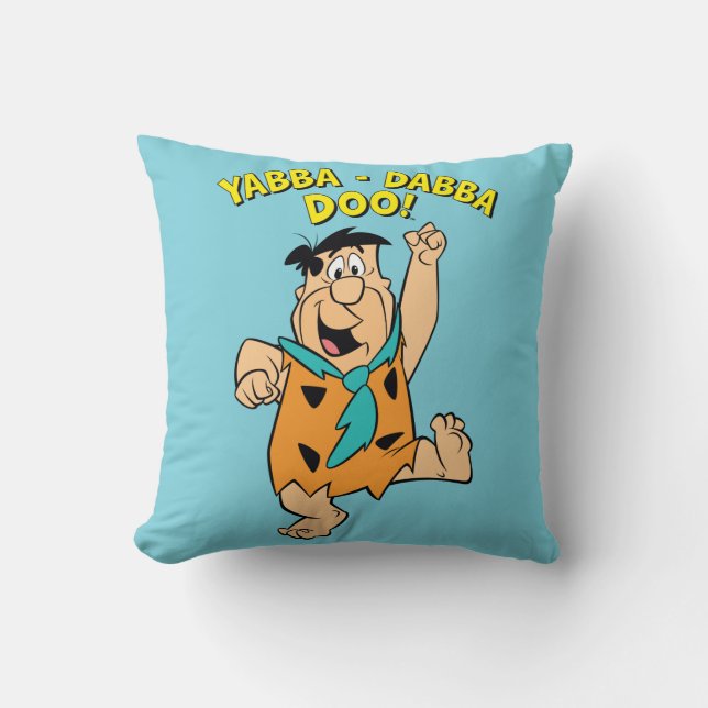 Fred Flintstone Yabba-Dabba Doo! Cushion (Front)