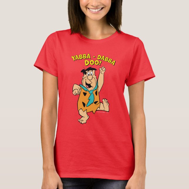 Fred Flintstone Yabba-Dabba Doo! T-Shirt (Front)