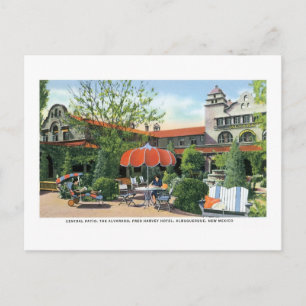 Fred Harvey Hotel, Albuquerque, New Mexico Postcard