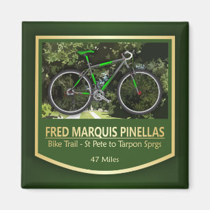 Fred Marquis Pinellas Trail (bike2) Magnet