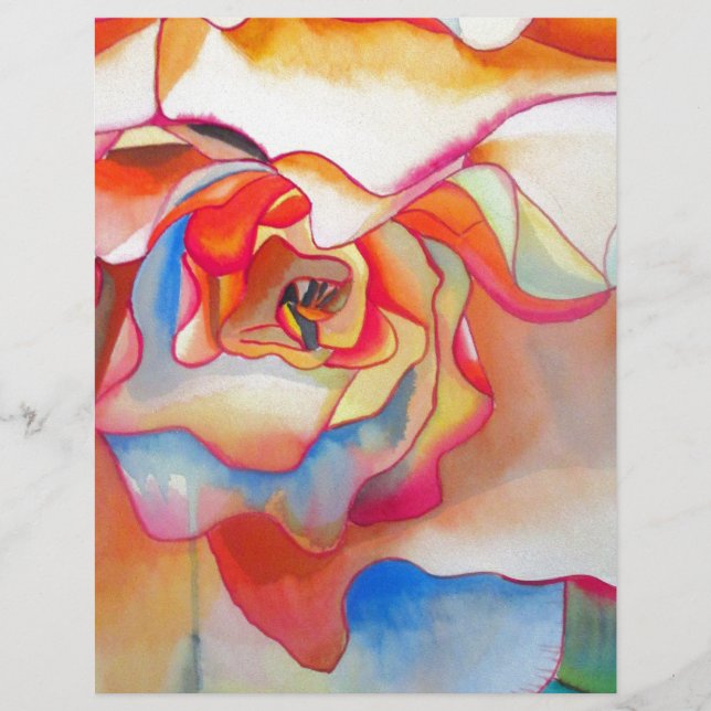 Fred martin begonia watercolour art (Front)
