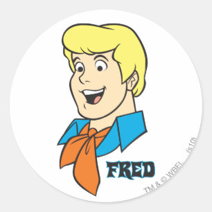 Fred Name Graphic Classic Round Sticker