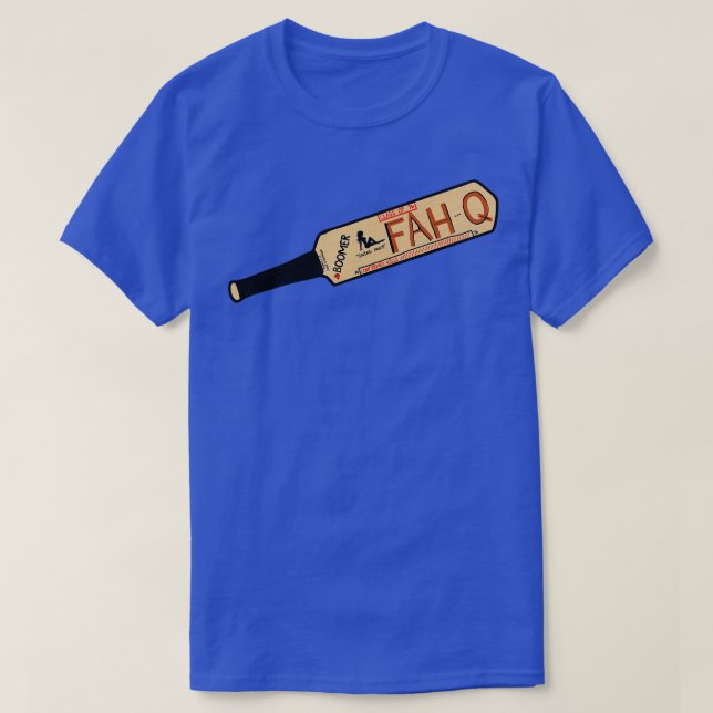 Fred OBannion Cricket Bat FAHQ T-Shirt (Design Front)