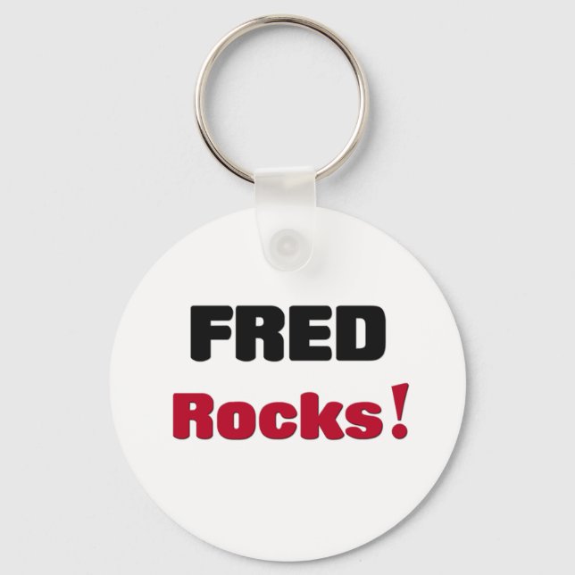 Fred Rocks Key Ring (Front)