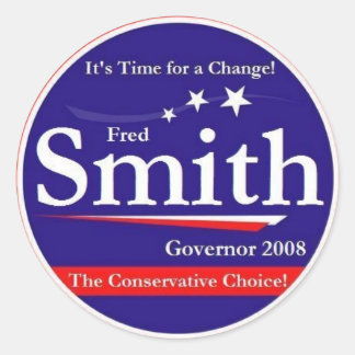 Fred Smith Classic Round Sticker