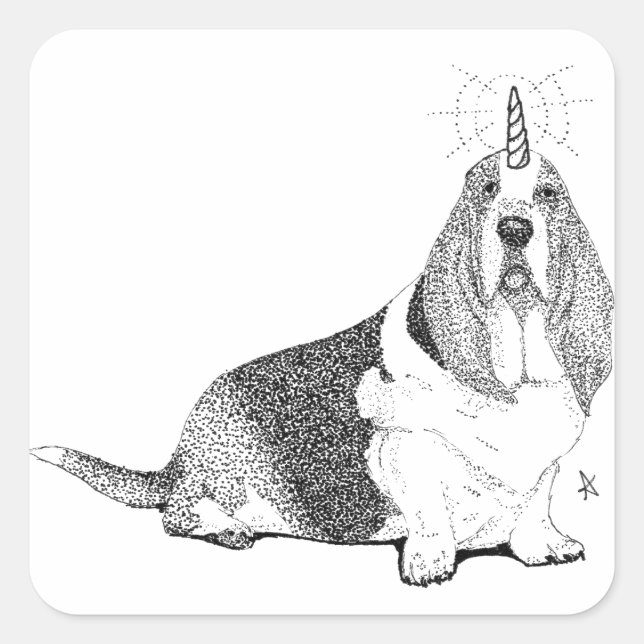 Fred the Bassetcorn Sticker (Front)