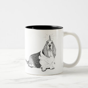 Fred the Bassetcorn Two-Tone Coffee Mug