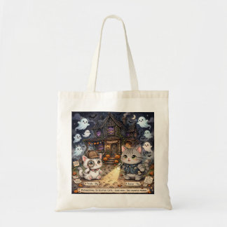 Freda and Junior Paris Night Tote Bag | Kawaii Cat