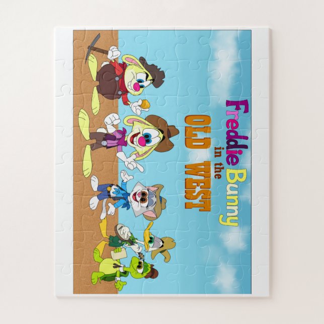 Freddie Bunny in the Old West puzzle (Vertical)