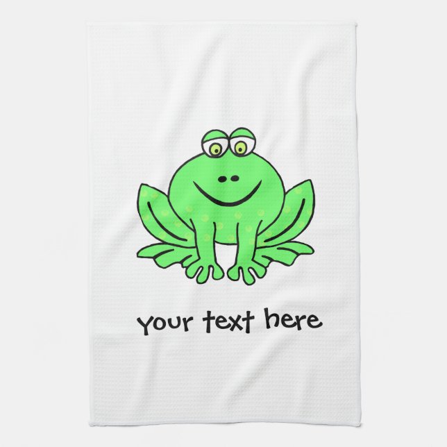Freddie Frog Tea Towel (Vertical)