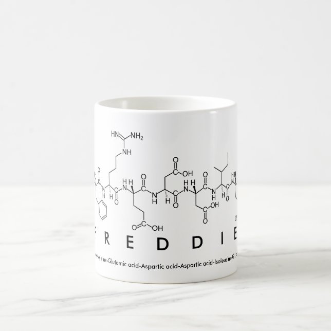 Freddie peptide name mug (Center)