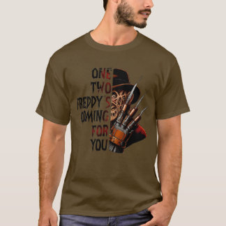 Freddy Horror Graphic Halloween Tee tshirt