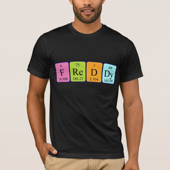 Freddy periodic table name shirt (Front)