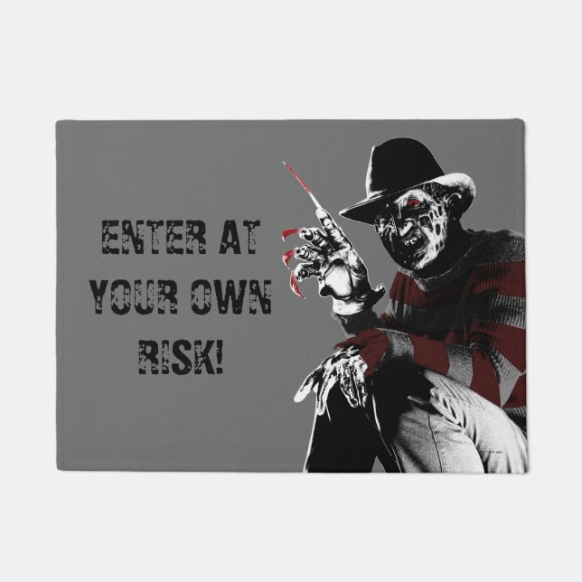 Freddy vs. Jason | Freddy Seeing Red Doormat (Front)