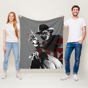 Freddy vs. Jason Freddy Seeing Red Fleece Blanket