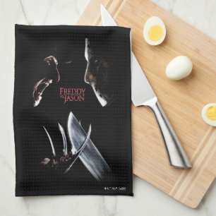 Freddy vs. Jason Theatrical Poster Tea Towel