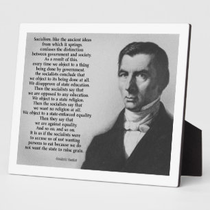 Frederic Bastiat Anti-Socialism Plaque