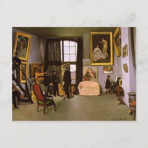 Frederic Bazille-The Artist's Studio,Rue Condamine Postcard