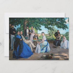 Frederic Bazille - The Family Reunion Thank You Card