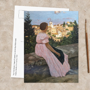 Frederic Bazille - The Pink Dress Postcard