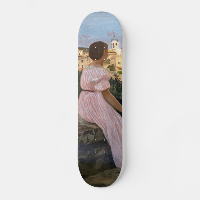 Frederic Bazille - The Pink Dress Skateboard (Front)