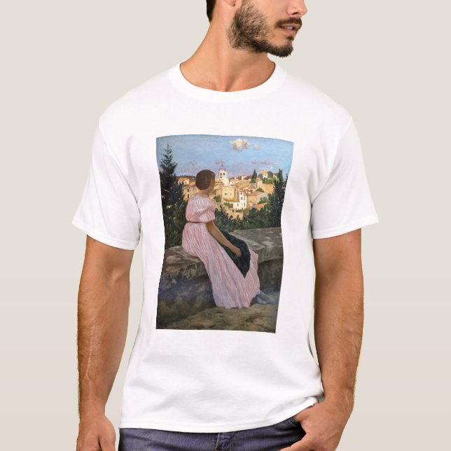 Frederic Bazille - The Pink Dress T-Shirt (Front)