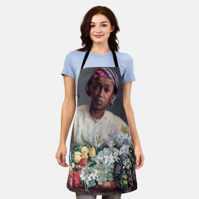 Frederic Bazille - Young Woman with Peonies Apron (Worn)