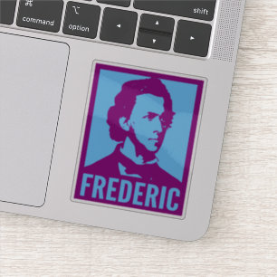 Frederic Chopin Pop Art Portrait Custom Cut Vinyl