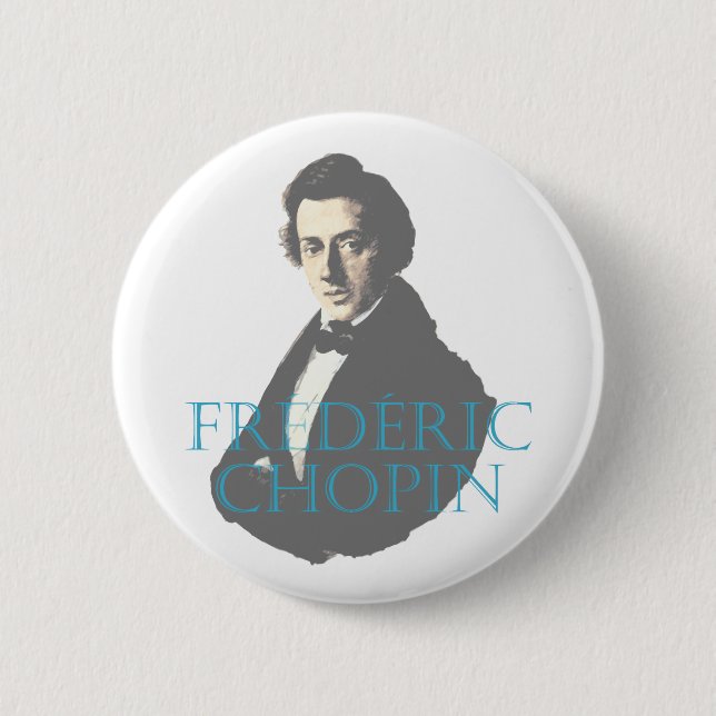 Frédéric Chopin portrait 6 Cm Round Badge (Front)