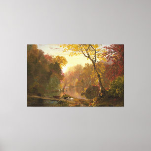 FREDERIC E. CHURCH Autumn in North America (1856) Canvas Print