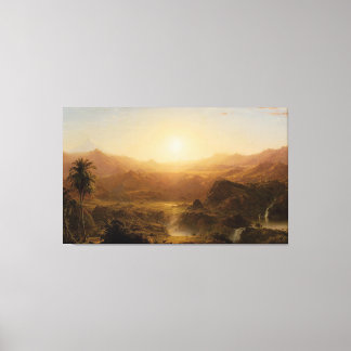 FREDERIC E. CHURCH - The Andes of Ecuador - 1855 Canvas Print