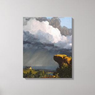 FREDERIC EDWIN CHURCH - A PASSING STORM - 1849 -  CANVAS PRINT