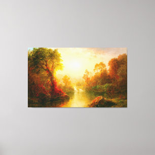 FREDERIC EDWIN CHURCH - AUTUMN - 1875 - Luminism - Canvas Print