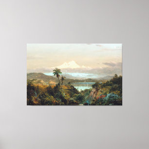 FREDERIC EDWIN CHURCH - Cayambe - 1858 - Luminism Canvas Print