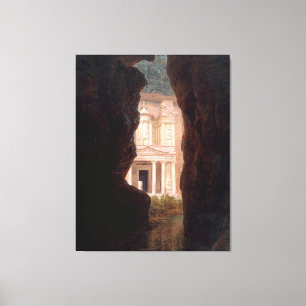 FREDERIC EDWIN CHURCH - El Khasné, Petra - 1874 - Canvas Print