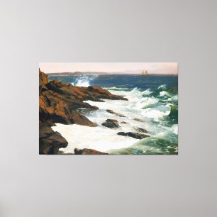 FREDERIC EDWIN CHURCH - Fog off Mount Desert 1850  Canvas Print